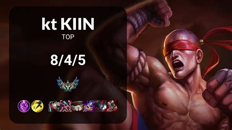 Kt Kiin Lee Sin Vs K Sante TOP KR CHALLENGER Patch 13 20 YouTube