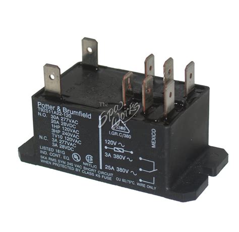 T92 DPDT 30 AMP RELAY 120 VOLT COIL | The Spa Works