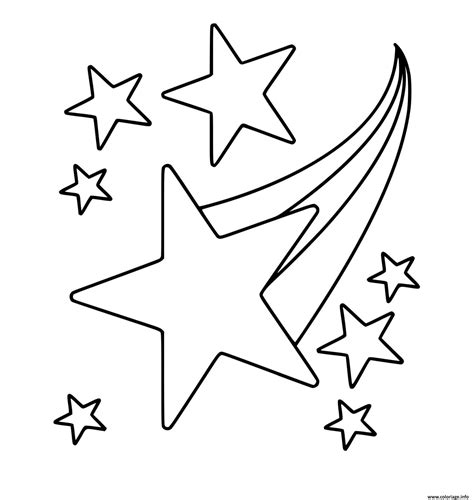 Coloriage etoiles filantes à imprimer Star Coloring Pages Coloring