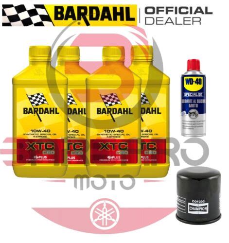 KIT TAGLIANDO KAWASAKI Z800 OLIO BARDAHL XTC 10w40 FILTRO 2016 2017