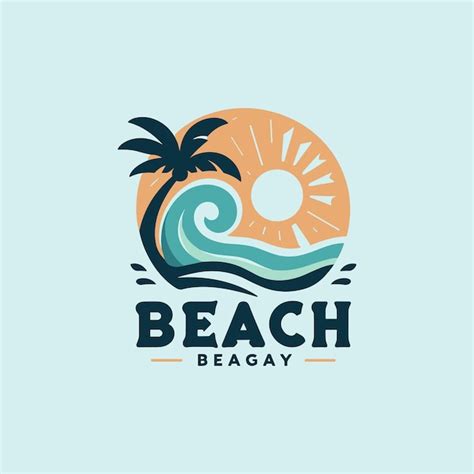 Premium Vector Summer Beach Logo Design