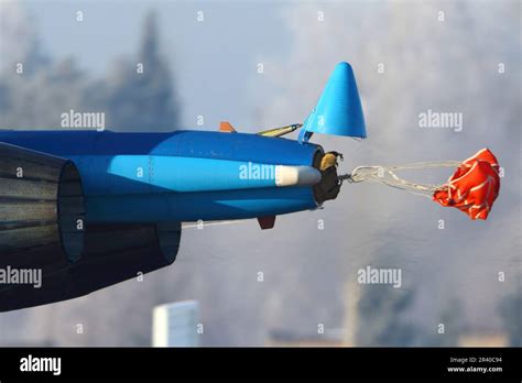 Brake Parachute Deployment Of A Su 30sm Jet Fighter Of The Russian