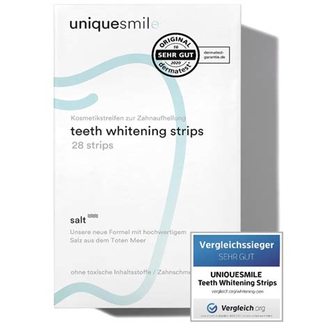 Uniquesmile Zahnaufhellung Whitening Strips St Ck F R