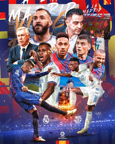 Flyer Jogo De Futebol Real Madrid X Barcelona Social Media Psd Edit Vel