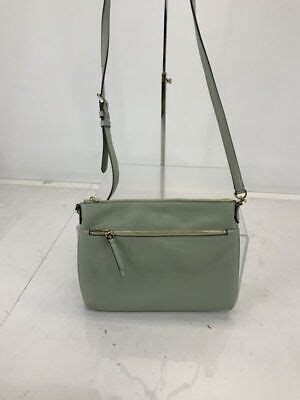 Kate Spade Mint Green Pebbled Leather Top Zip Crossbody Bag Ebay