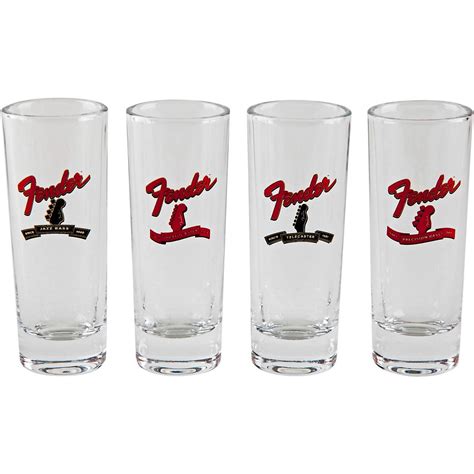 Fender Banner Headstock Shot Glasses Set Of 4 Musician S Friend