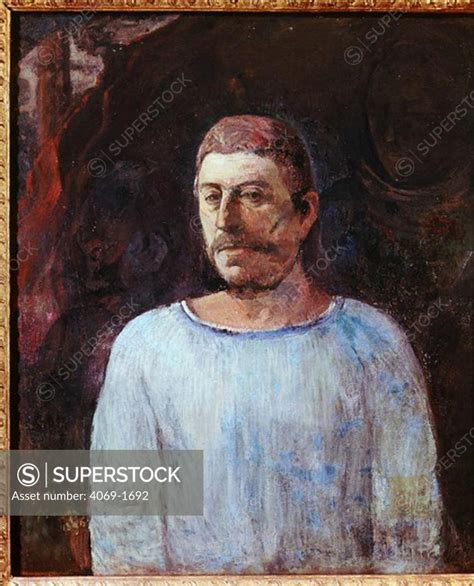 Self Portrait By PAUL GAUGUIN 1848 1903 Near Golgotha SuperStock