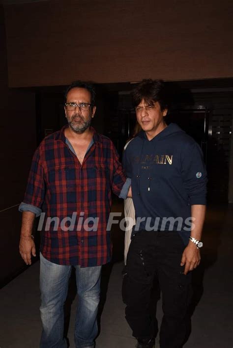 Shah Rukh Khan and Aanand L. Rai spotted for Zero's Screening Media