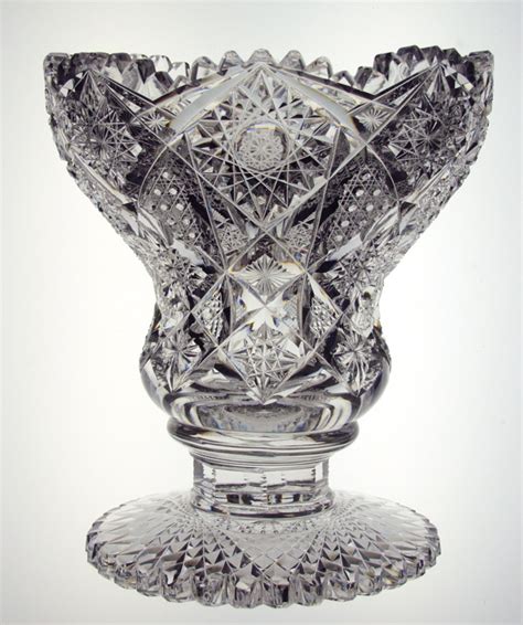 Massive Kelly And Steinman Tazza Sold Items Sold American Brilliant Period Cut Glass