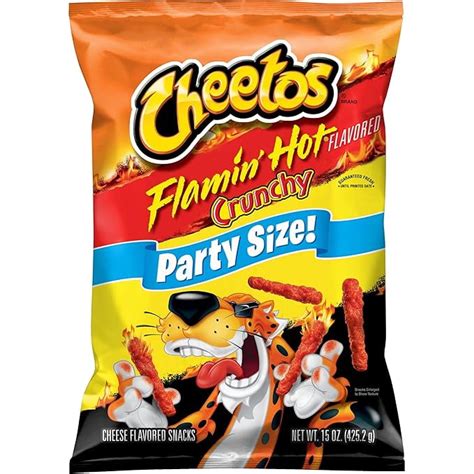 Cheetos Crunchy Flamin Hot Party Size Bag Oz Walmart
