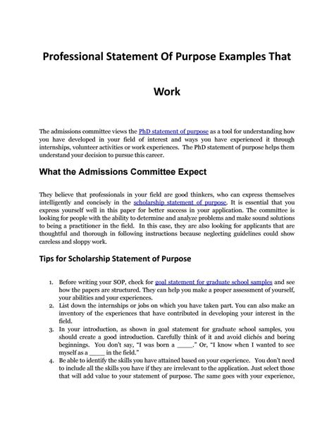 Phd Statement Of Purpose How To Write One That Captures Attention And