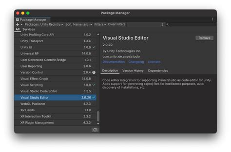 Unity Visual Studio Marketplace