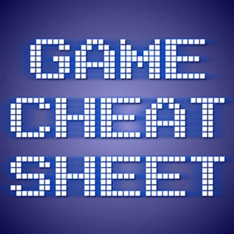 Game Cheat Sheet Youtube