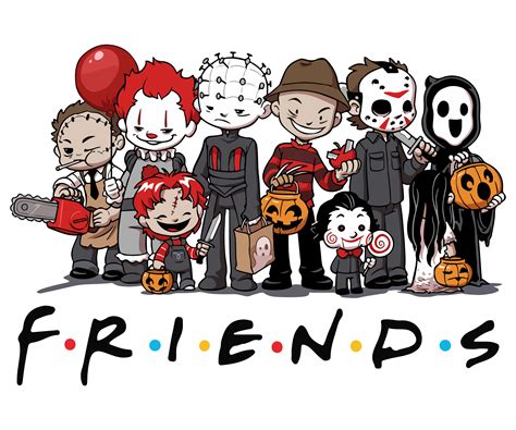 Horror Movie Friends Png Friends Halloween Png Horror Movi Inspire Uplift