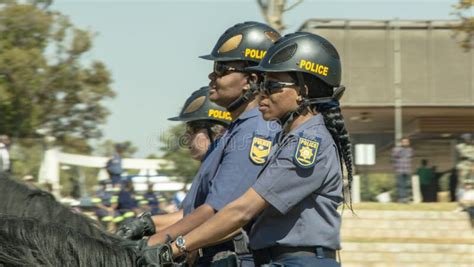 South African Police Service Mounted Unit Editorial Stock Photo Image