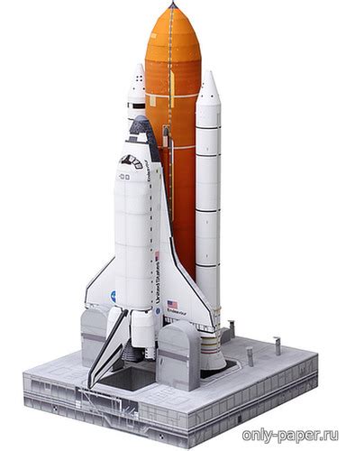 Space Shuttle Fuel Tank And Rocket Set Realistic Version