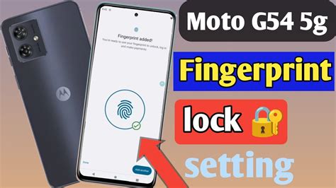 Moto G G Fingerprint Screen Lock Fingerprint Lock Setting In Moto