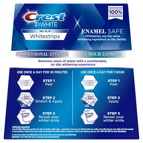 Crest 3D White Professional Effects Whitestrips Whitening Strips Kit ...