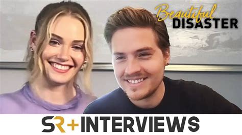 Virginia Gardner And Dylan Sprouse Interview Beautiful Disaster Youtube