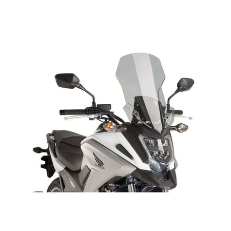 Bulle pour moto HONDA NC750X Puig Touring Coloris Fumé clair