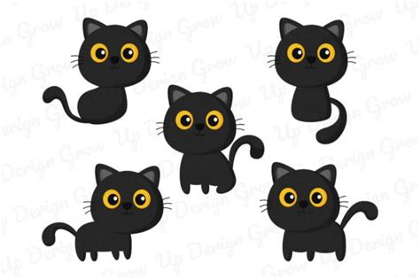 Scary Black Cat Clipart