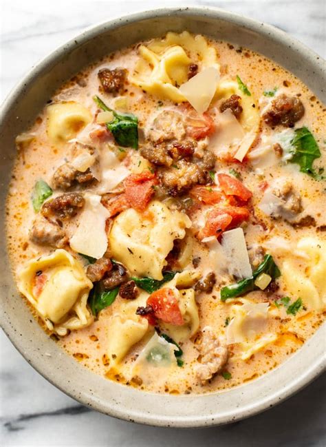 Italian Sausage Tortellini Soup • Salt And Lavender