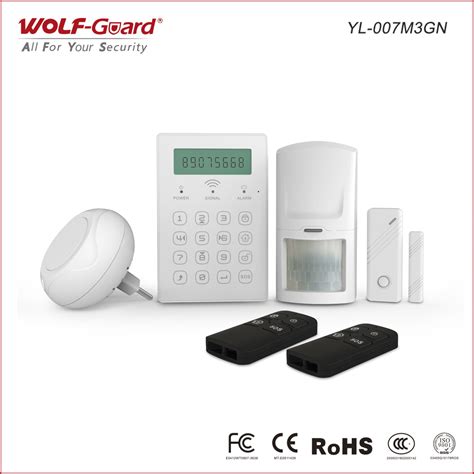 M3GN Super Mini GSM Alarm System Ultra Thin Out Shell With Touch