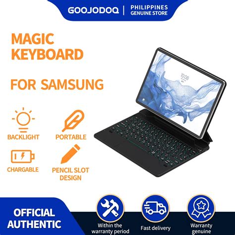 GOOJODOQ Magic Keyboard Case Wireless Bluetooth For Samsung Galaxy Tab