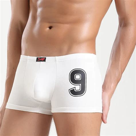 Sexy Men Printer Cotton Soft U Convex Pouch Fantasy Boxers Homewear