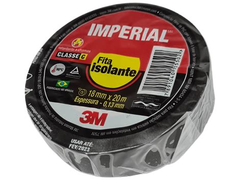 Fita Isolante 18mm X 20 Metros Imperial 3M Larinferr Ferramentas