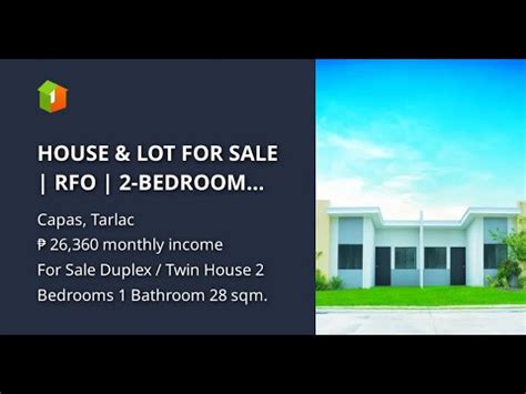 HOUSE LOT FOR SALE RFO 2 BEDROOM MULTI POD INNER END Unit In