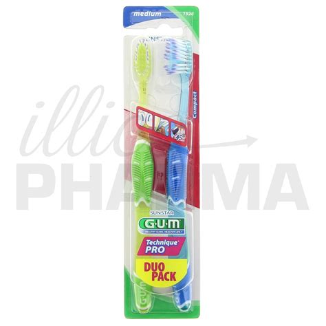 Technique Pro Medium Compacte Lot De Gum Brosses Dents