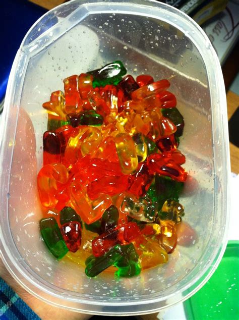 Gummy Bears Soaked In Pinnacle Whipped Cream Vodka