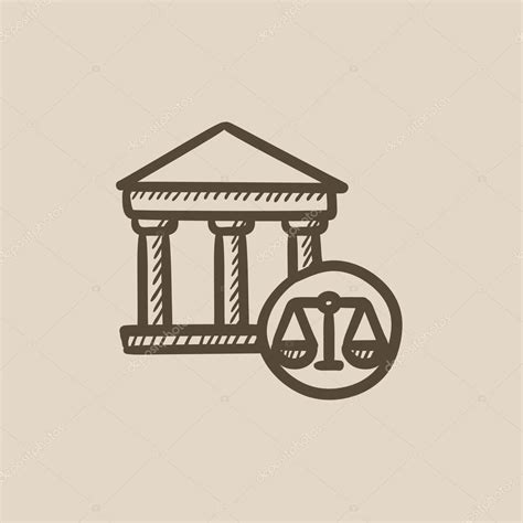 Court Sketch Icon Stock Vector By ©visualgeneration 115234358