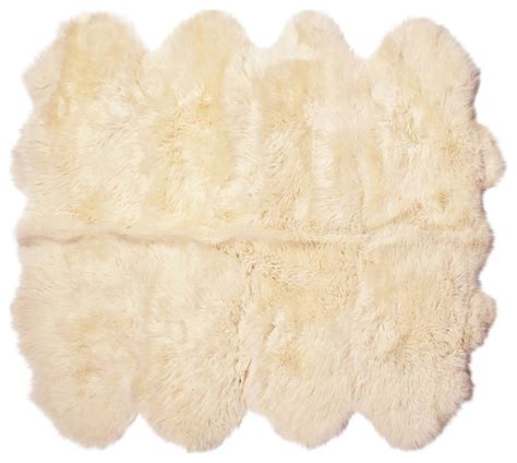 Classic Sheepskin Octo Pelt X Rug Champagne Contemporary