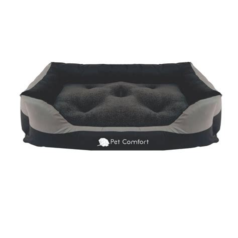 Cama Para Perro Touch 66x48x20cm Mediana Gris Pet Comfort Homecenter