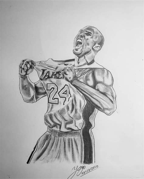 Kobe Bryant Lakers #24 | Cartoon art drawing, Kobe bryant tattoos ...