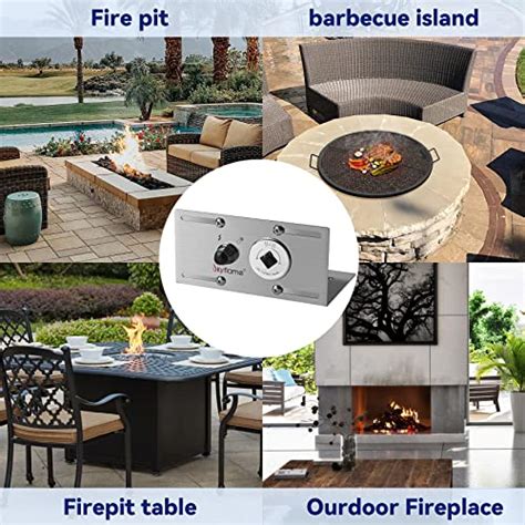 Skyflame 3 4 Inch Stainless Steel Fire Pit Gas Burner Spark Ignition