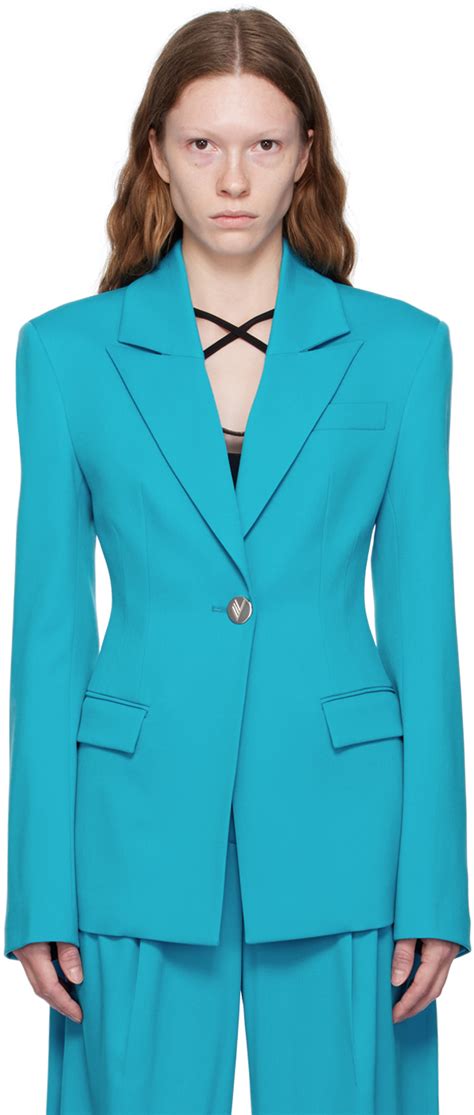 Blue Blue Blazer By The Attico On Sale