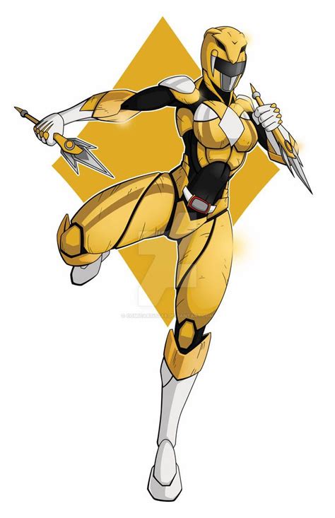 Yellow Power Ranger By Comicartist88 On Deviantart Power Rangers Ranger Power Rangers Costume