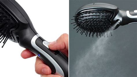 This Usb Hairbrush Has A Misting Feature