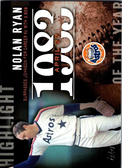 2015 Topps Highlight Of The Year H22 Nolan Ryan EBay