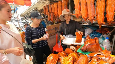 Wonderful Cambodian Food Market Tour In Phnom Penh City Orussey Market