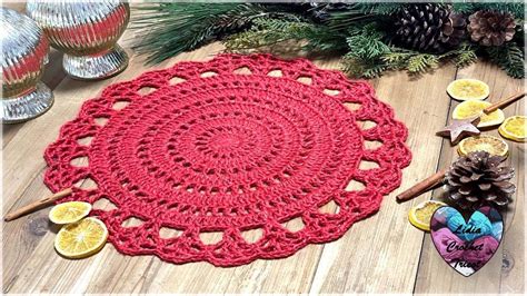 Sous Plat D Co Table Tutoriel Crochet By Lidia Crochet Tricot Navidad