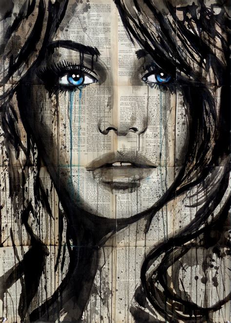 Loui Jover Art Painting Newspaper Art Loui Jover Art