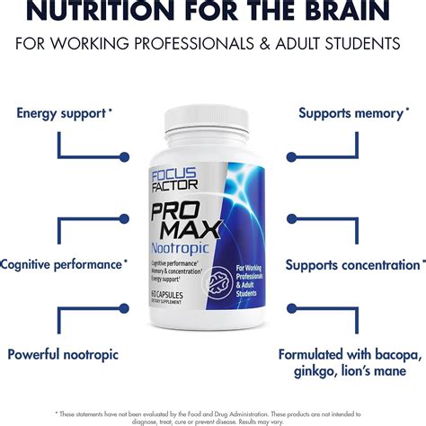 Focus Factor Pro Max Nootropic Ct Brain Supplement For Memory