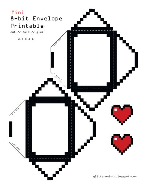 Mini 8 Bit Envelope Template Download Printable Pdf Templateroller