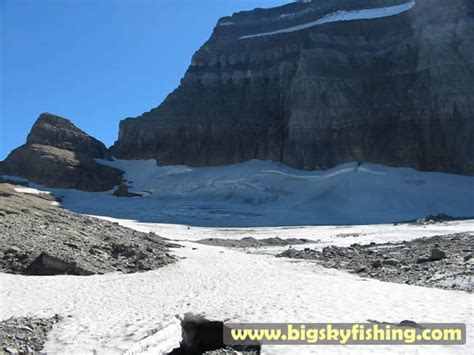 Photographs of the Grinnell Glacier Trail in Glacier National Park : Upper Half of Grinnell Glacier