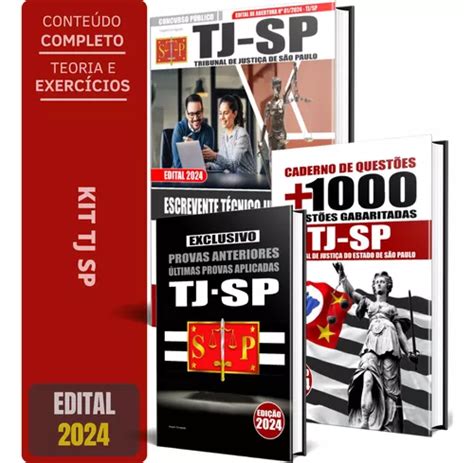 Kit Apostila Completa Tj Sp Escrevente Provas Anteriores Questões