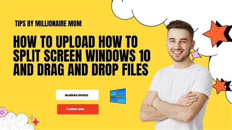 How To Split Screen On Windows 10 And Drag And Drop A File Youtube